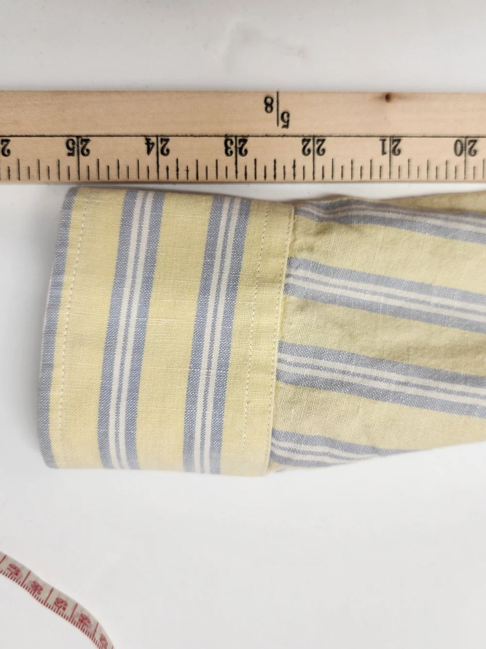 Banana Republic Linen Blend Shirt Men L Button Up Striped Resort Office Seesleev